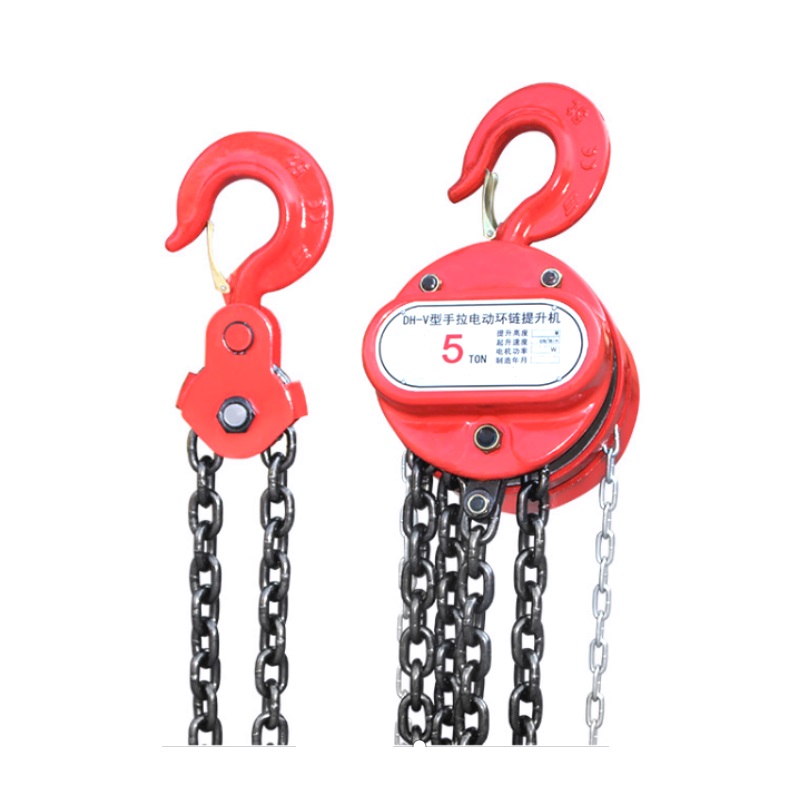 Palan à chaîne combiné manuel-électrique de Type DH-V
