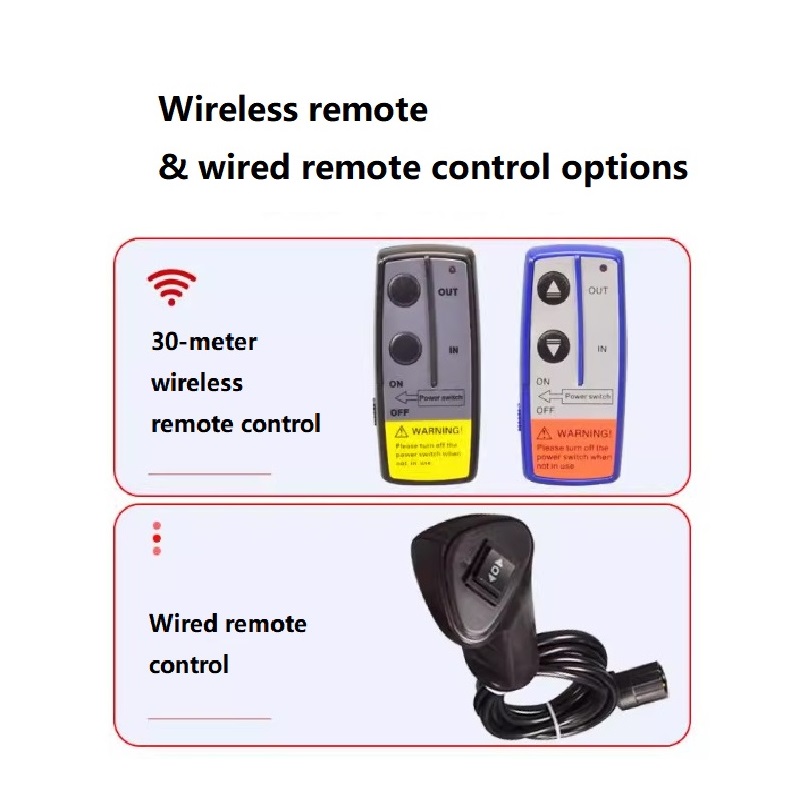 Wireless Electric Winch For Vehicles With Wireless Remote