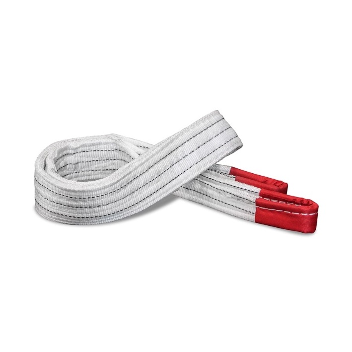 White Flat Woven Webbing Lifting Sling 3 Ton 5 Ton 15 Ton Reinforced